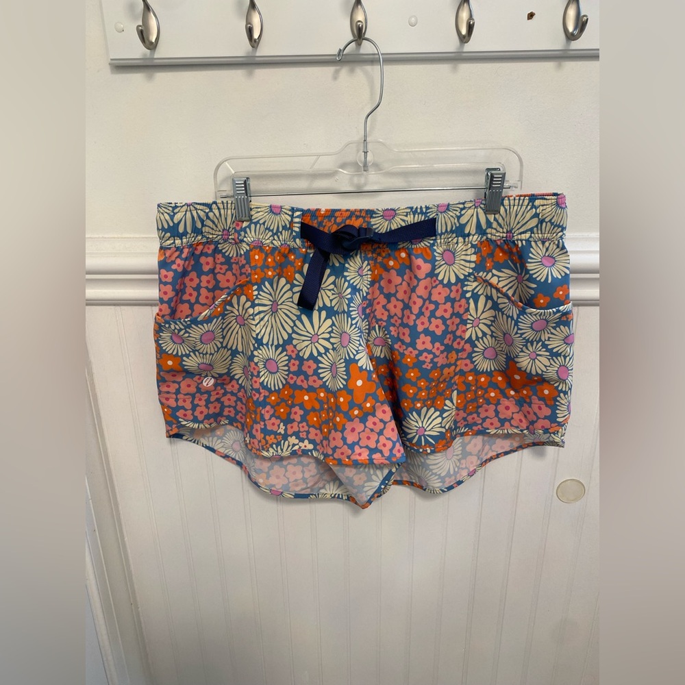 Floral Athletic Shorts for Women